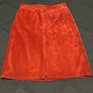 Vintage Suede Skirt